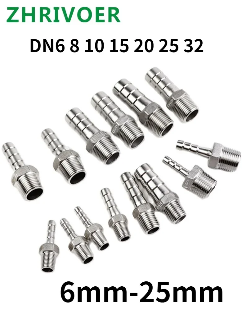 

Наружная резьба BSP 304 дюйма 1/8 дюйма 1/4 дюйма 3/8 дюйма 1/2 дюйма 3/4 дюйма 1 дюйм, фитинг для труб x 6 мм-25 мм, хвостовой штуцер, муфта, соединитель