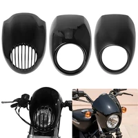 Cubierta de carenado de parrilla para faro delantero de motocicleta, parabrisas de plástico ABS para Harley 883 1200, montaje de horquilla delantera Dyna Sportster XLCH
