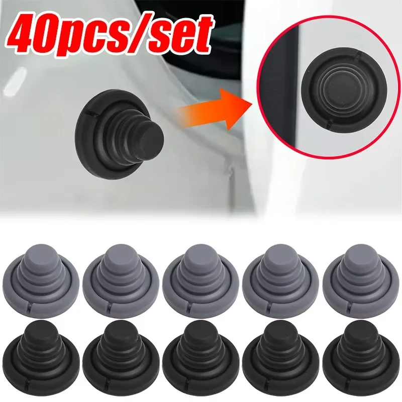 Car Door Shock Absorber Cushion Silicone Pad Universal Gasket Trunk Sound Insulation Pad Shockproof Thickening Latch Accessories