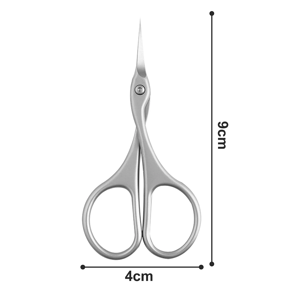 큐티클 가위 스테인리스 스틸 초미세 곡선 블레이드 소형 가위 손톱 손질 눈썹 속눈썹 건조 피부 가위
