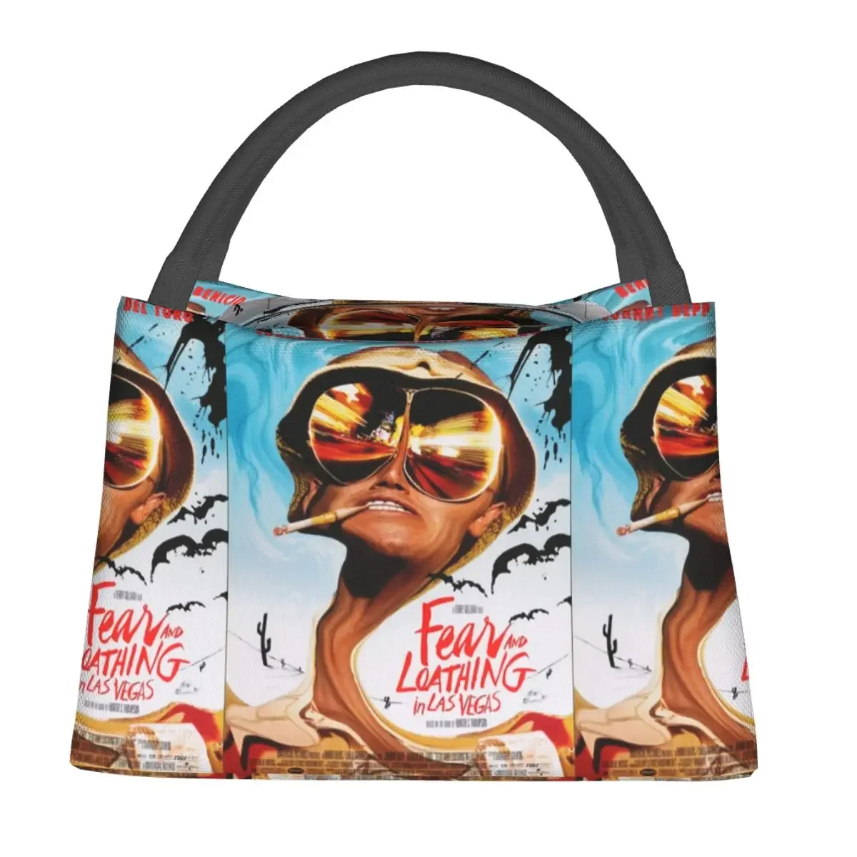 Fear And Loathing In Las Vegas Art Lunch Bags Insulated Bento Box Portable Lunch Tote Picnic Bags Cooler Thermal Bag for Woman