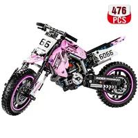 Mesiondy Motorcycle Toy Building Blocks Set,Stem Bricks Sets,Toys Build A Model Motorcycle, (476 Pieces)  Adults and Kids Boys