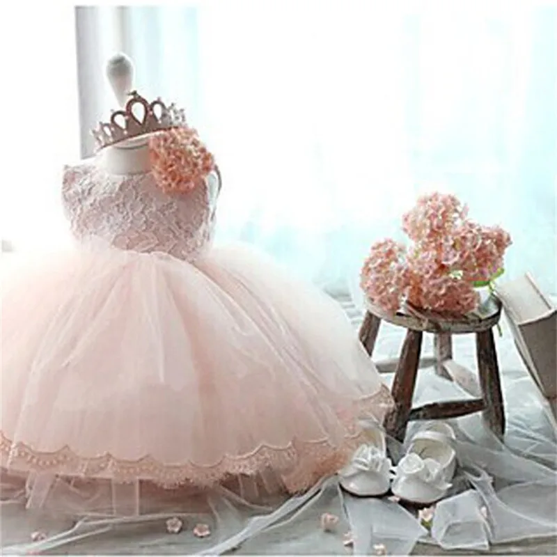 Baby Girl Dress White Christening Dress 1 Year Baby Girl Birthday Dress Party Princess Dress Ball Gowns 0-2Yrs Baby Girl Clothes