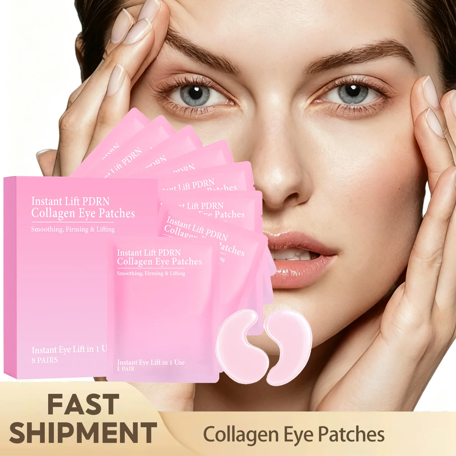 Collagen Eye Patches Firming Lifting Under Eye Mask Reduce Puffiness Hydrate Delicate Eye Skinn Daily Skincare Eye Treatment Pad