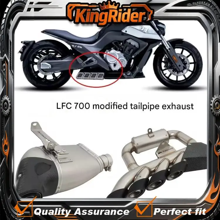 【Supreme quality】Modified quad exhaust system for BENDA LFC 700, lfc 700POR with concealed under-exhaust tailpipes.