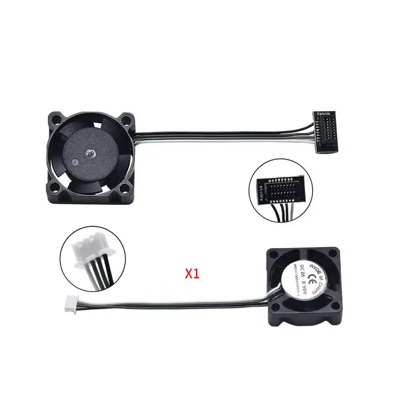 

CREATIVITY for Tuozhu X1C/X1 5V 18000 RPM Double Ball Bearing Axial Flow Hot End Cooling Fan 2510