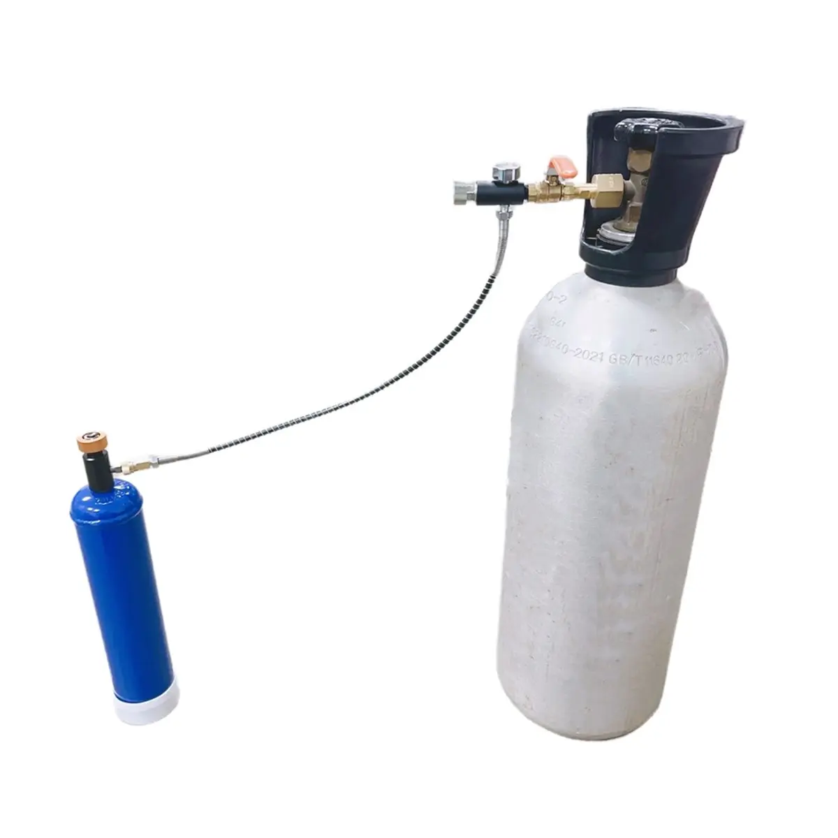 2026 New Tank Fill Station on/Off Aadaptor M11 Thread Refill Adapter with 8mm Quick Plug for Nitrous Tank Charging