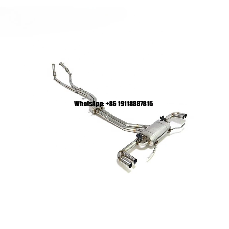 ING High Quality 304 Stainless Steel Full Exhaust System With Resonator Automotive Parts Accessories 2018-up for Audi Q8 3.0T