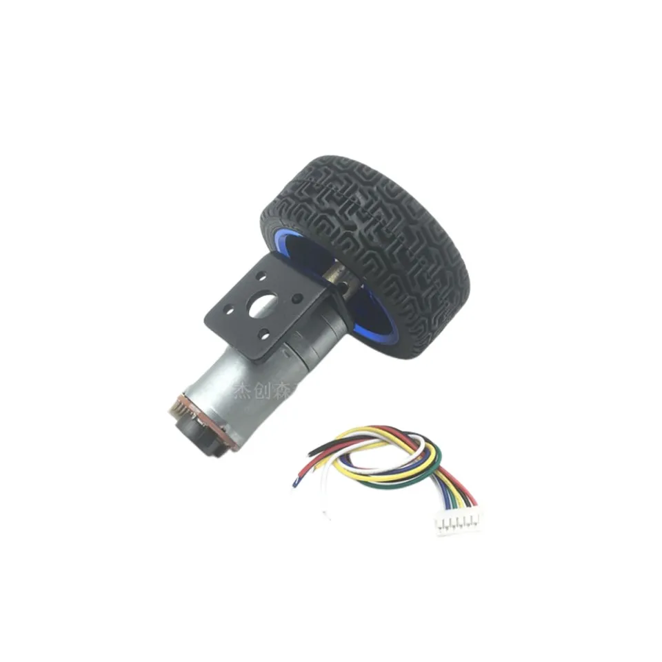 25GA370 DC deceleration motor encoder speed measurement code plate balance trolley motor kit wheel bracket