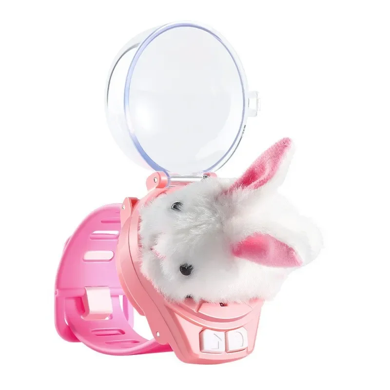 Mini Watch Remote Control Car Flip Storage Alloy Vehicle Plush Animal RC Toy For Kids Birthday Gift view 5