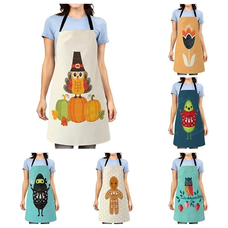 Cartoon Aesthetic Women kitchen apron kids original Children Waterproof girl princess waiter work apron oil proof kawaii cute