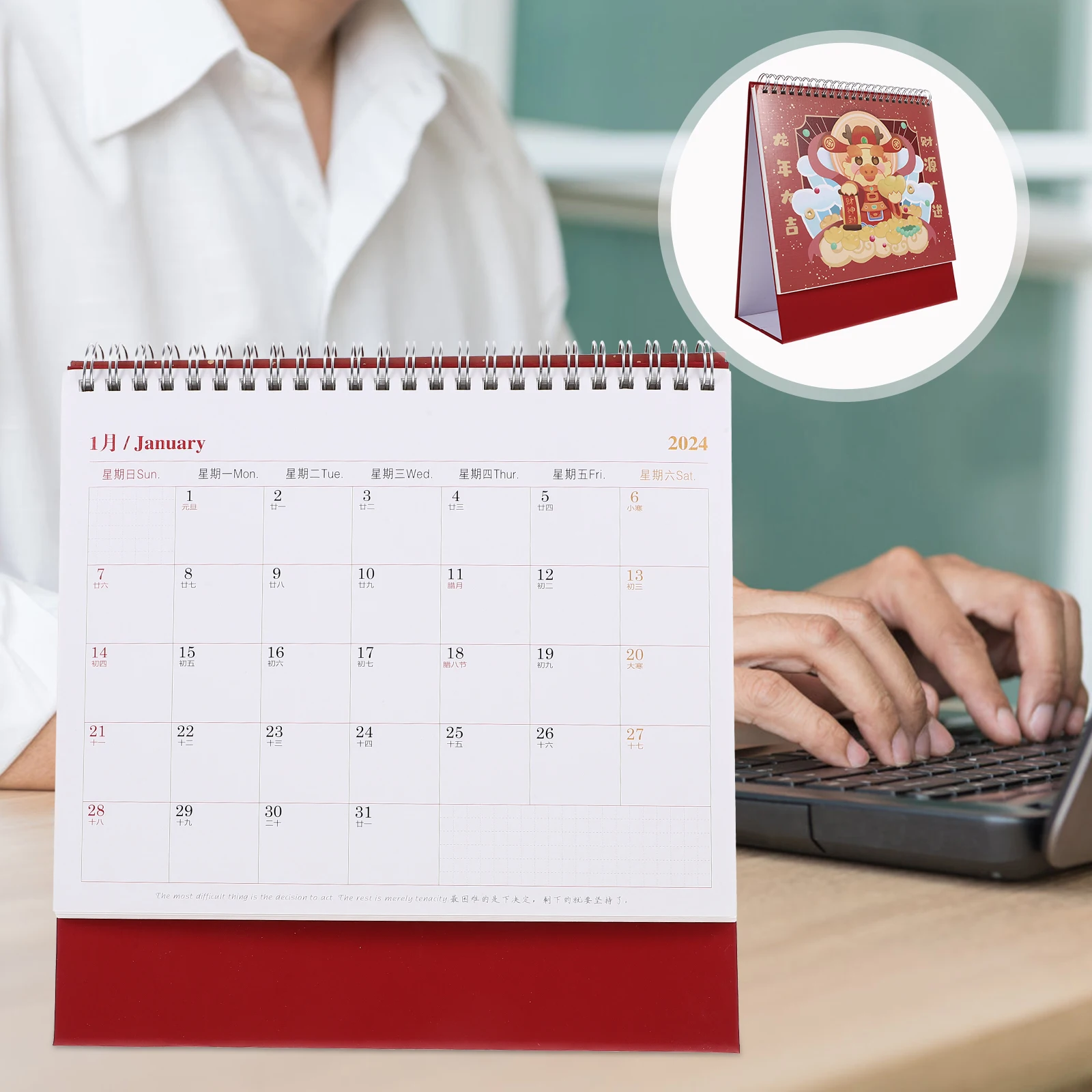 

A6 Size Desk 2024-2025 Stand Office Plan Book Home Supply Flip Planner Note Calendar Decorative Monthly Household Organizer