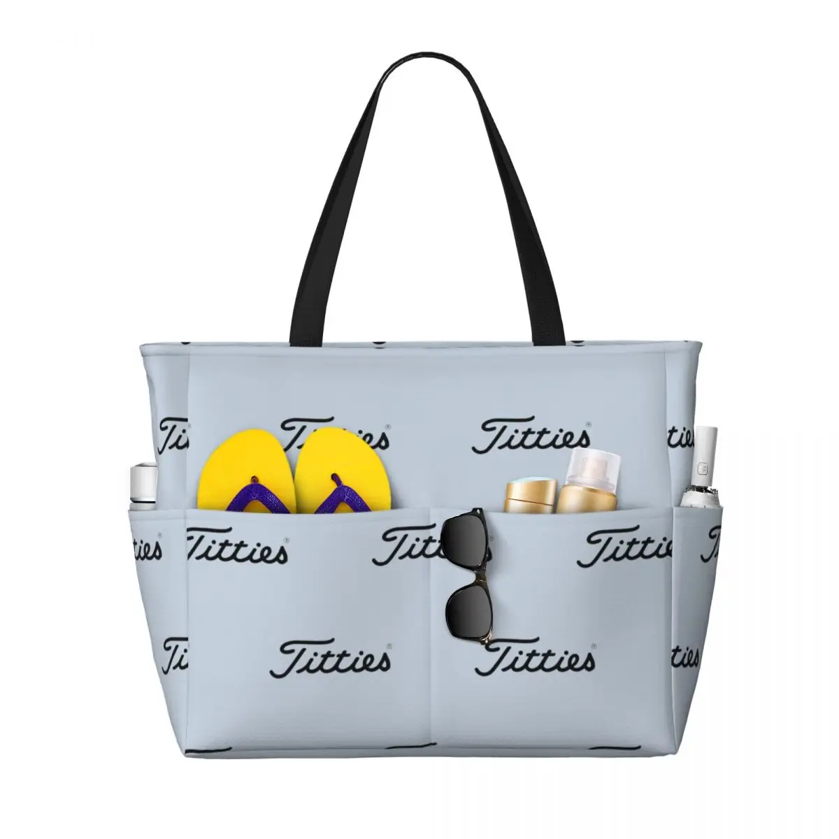 Titties Golf Ball Beach Tote Bag Sport Gym Yoga Duffle Large Tote Bag Women Travel Bag Fitness bag