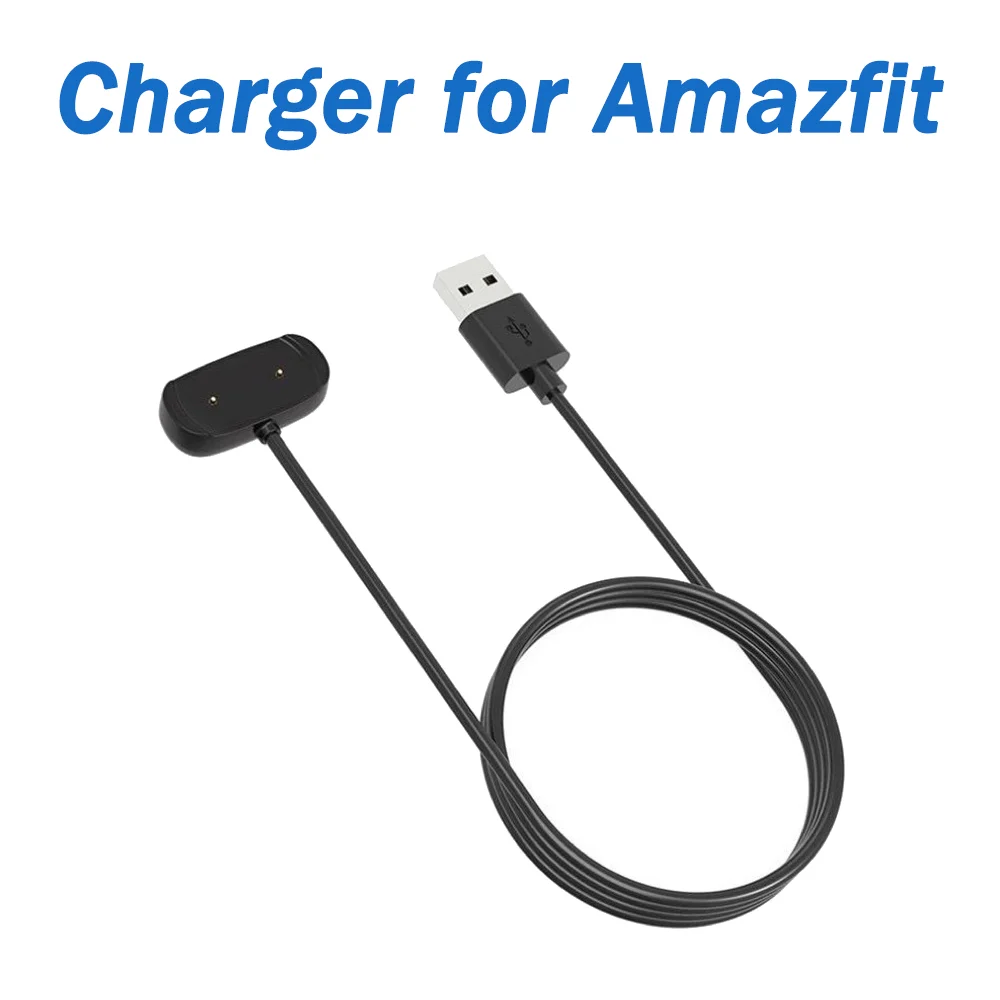 Carregador para Amazfit T-Rex Pro, Bip 5, Bip 3, Bip 3 Pro, Bip U Pro, GTS 4 Mini, GTS 2/2e, GTR 2/2e, GTR mini, Active SmartWatch