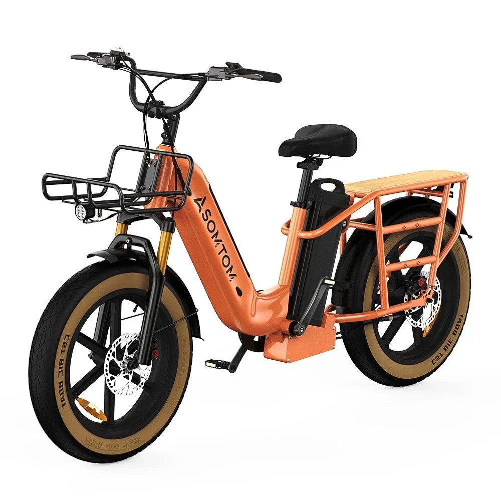 Adult Electric Bicycle 1500W Powerful motor 48V30AH Dual Battery Urban Commuting Takeaway delivery Electric Bike Fat Tire e bike image 2