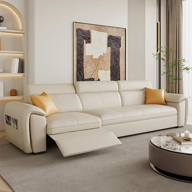 Lounge Recliner Sofa Living Room Sets White Electric Sofa Sectional Luxury Leather Fauteuil Reclinables Sofas Furniture