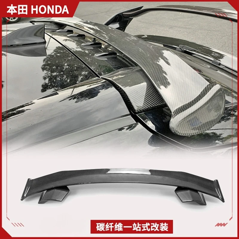 Suitable For Honda Two-car Civic FK7 TYPE R Modification, Carbon Fiber Top Wing SPOON Roof Fixed Wind Tail