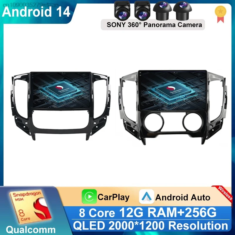 Android 14 Carplay For Mitsubishi Pajero Sport 3 L200 5 Triton 3 2015 2016 2017 2018 2019 Car Radio GPS Multimedia Video Player