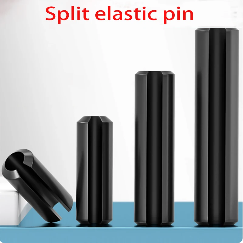 Gb879 Black Manganese Steel Elastic Cotton Cylindrical Positioning Rod Coil Spring Pin M1.5 M2 M2.5 M3 M4 M5 M6