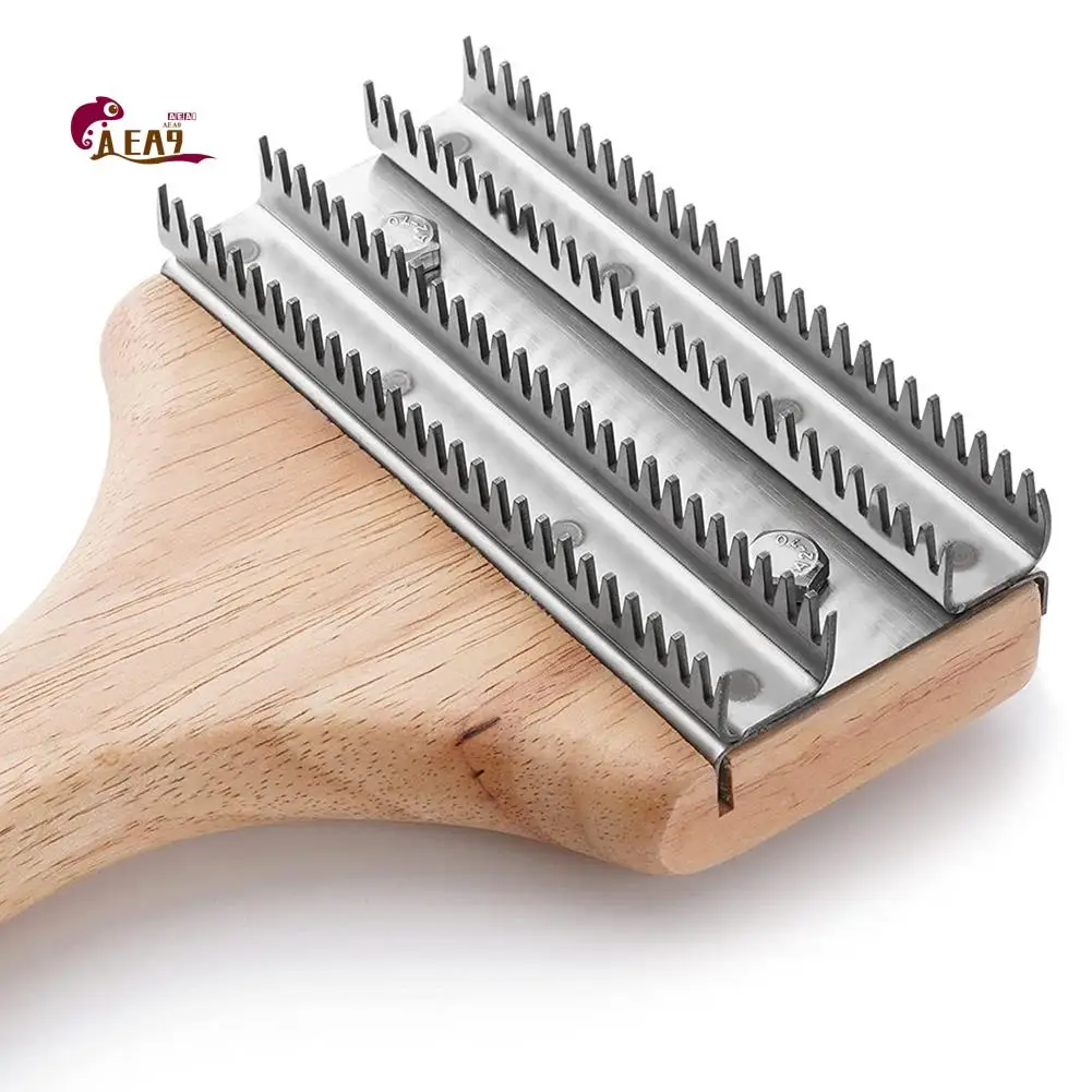 AEA9-One-Handed 7-3/4 Inch Polishing Buff Wheel Rake For Removing Residual Compounds And Metal From Buffing Wheels