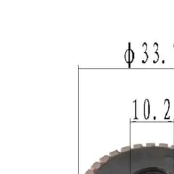 Commutator for Bosch For GA7030 and GA9030 Angle Grinder 33.7x10.2x25.1mm 32 Segments Injection Molded Insulation