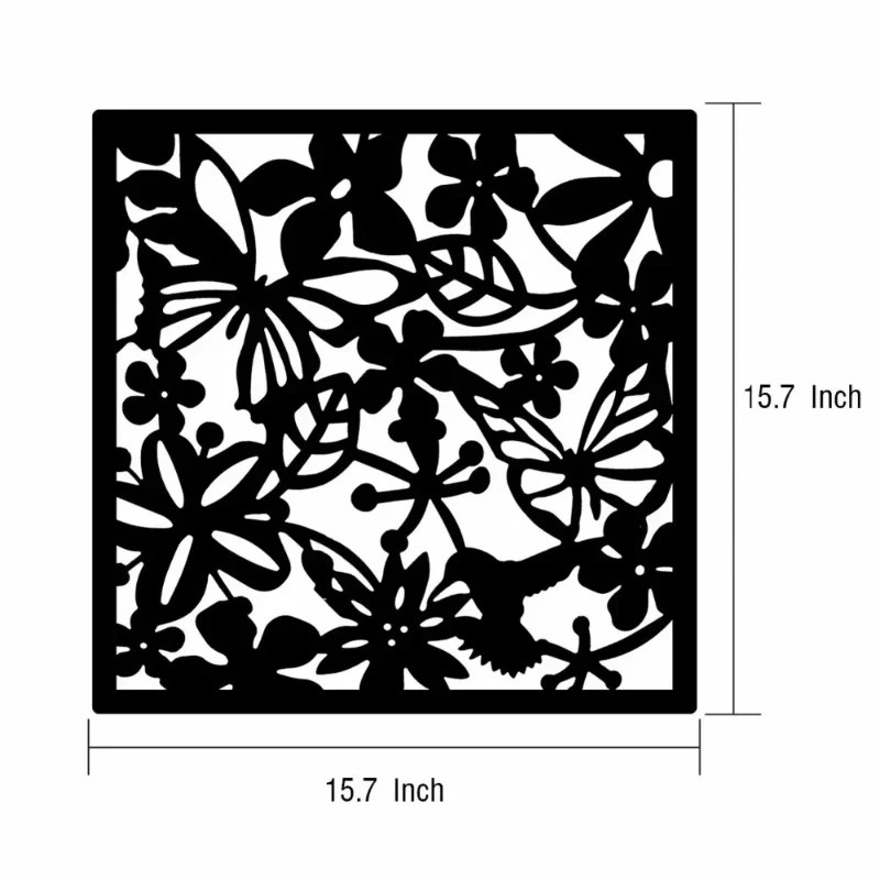 12pcs/lot  Room Safety Pvc Panel Screen Bird Flower Living,dining,study,sitting-room,hotel And Bar Decoration 15.7\