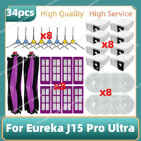 Compatible For Eureka J15 Pro Ultra Parts Side Brush Hepa Filter Mop Cloth Replacement Accessories