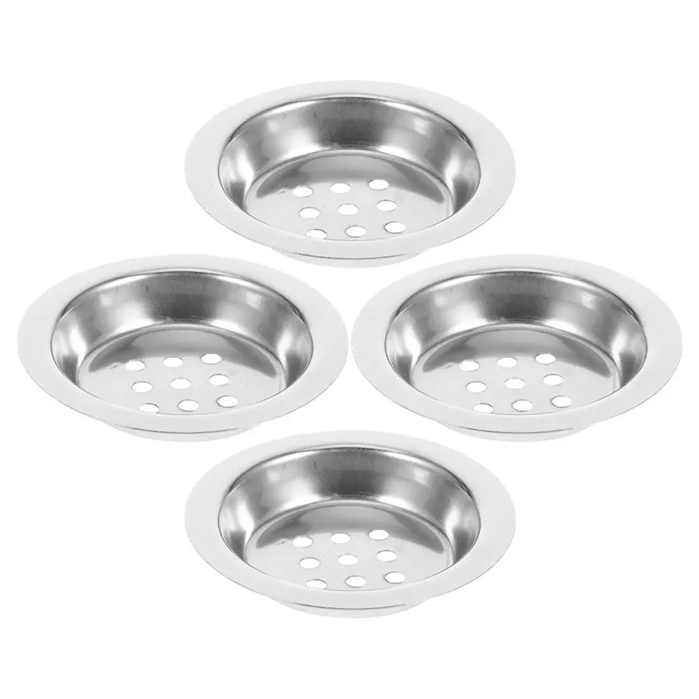 4Pcs Stainless Steel Incense Burner Replacement Dish Arabic Style Inner Disk Metal Round Charcoal Screen for Middle Eastern