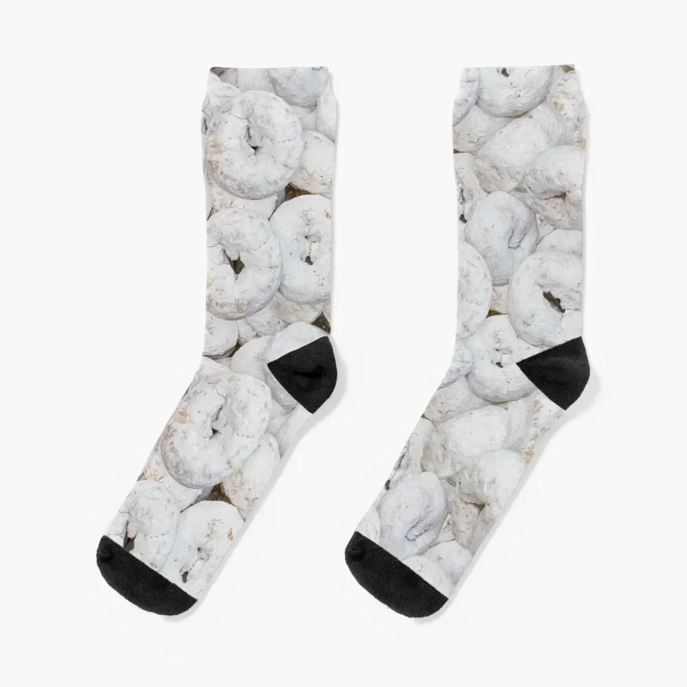 

Mini Powdered Sugar Donuts Photo Pattern Socks shoes funny sock Stockings compression Girl'S Socks Men's