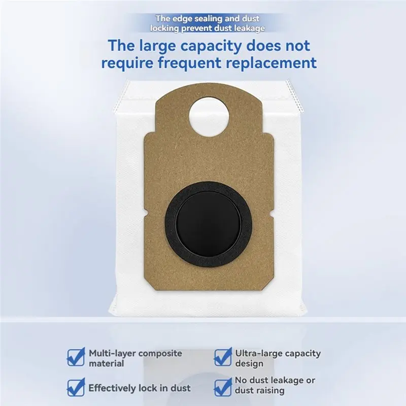 B98A-Replacement Dust Collection Bags 20PCS For Dyson V10 Optic+ Auto-Empty Dok Large Capacity Vacuum Dust Collector