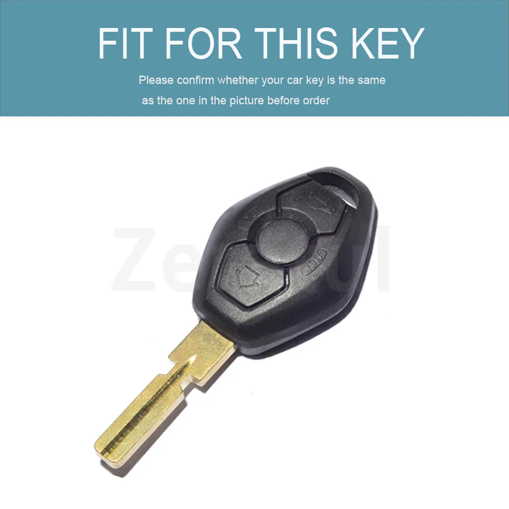 Transparent TPU Keyless Shell Fob Accessories Car Key Case Cover For 1998 - 2005 BMW X3 X5 Z3 Z4 3 5 7 SERIES E38 E39 E46 E83