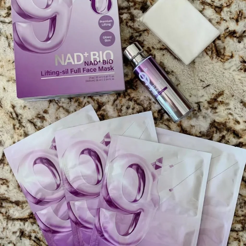 No.9 Collagen Restoring Essence NAD+BIO Lifting-sil Full Face Mask Hydrating Plumping Facial Non-greasy Firmer Revitalizing Skin