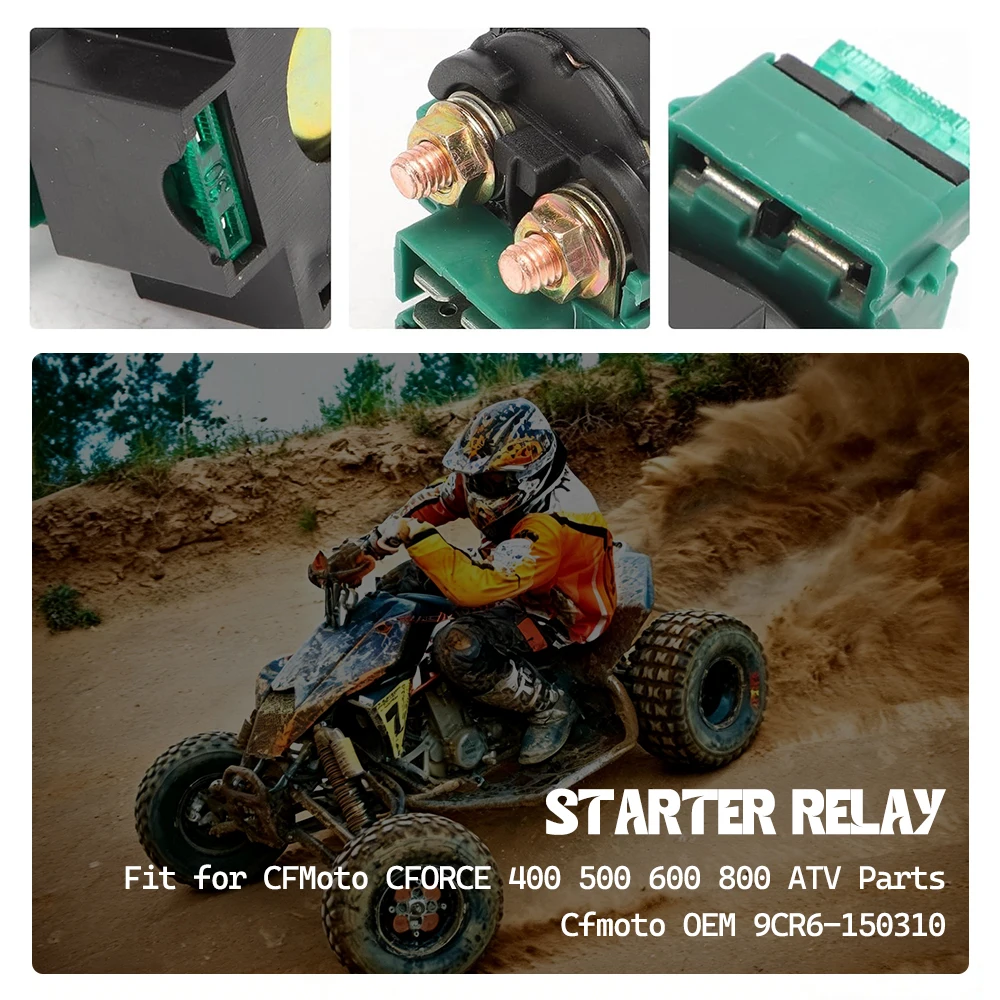 Relé de Arranque Compatible con CFMoto CFORCE 400 500 600 800, Piezas para ATV, OEM Cfmoto 9CR6-150310