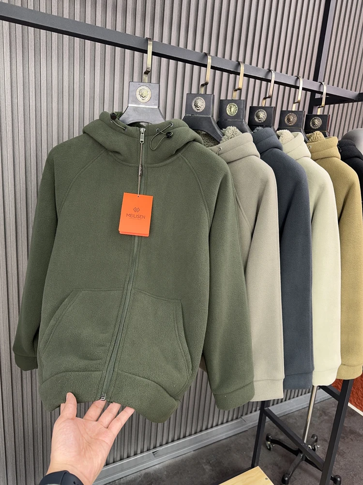 

Svip Winter Thiened Fce Jaet Мужское пальто с капюшоном Тепло гарантировано Pampa & Brand Stand Fit Faion Urban Sle