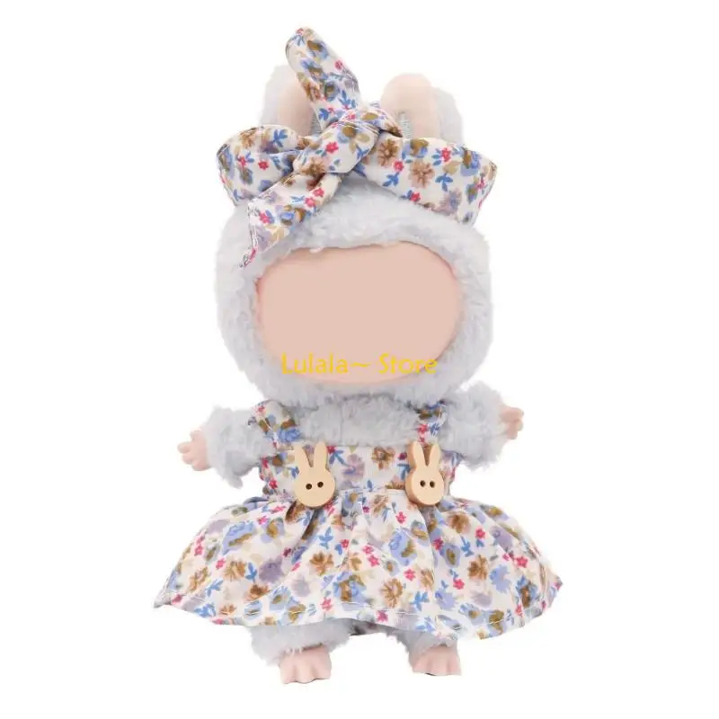 

Y4qa Прекрасная кукольная одежда для кукол 17 см. Куклы фигуры включает в себя платье с боунотом и полосой для плюшевой фигурки