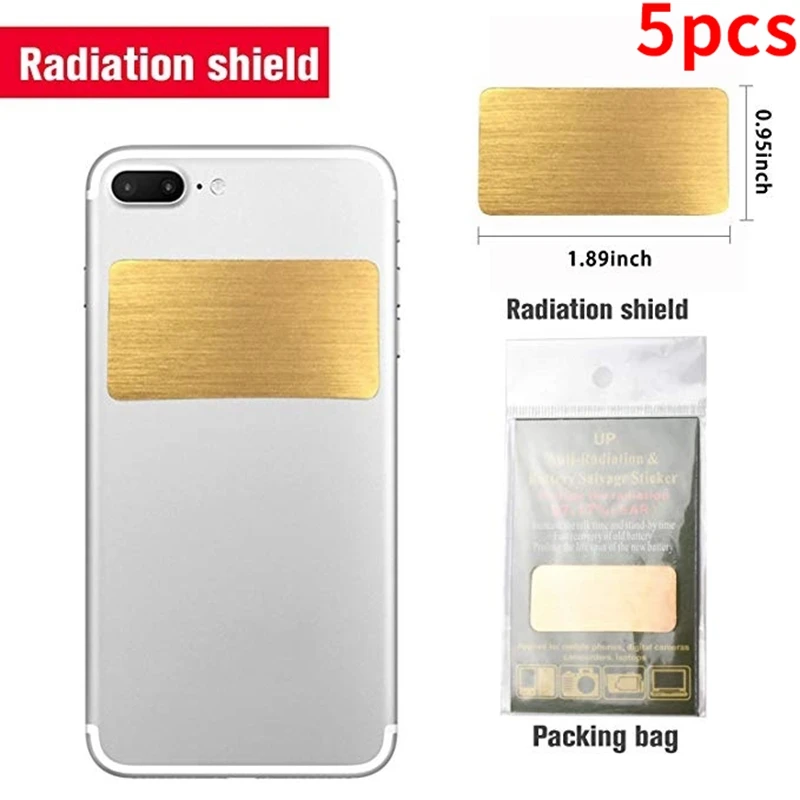 5PCS EMF Protection Cell Phone Anti Radiation Protector Sticker Negative Ions EMF Blocker For All Electronic Devices