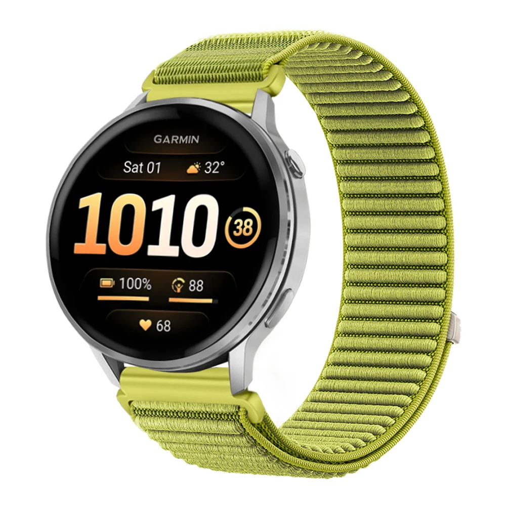 20mm 22mm Sport-Nylonarmband für Garmin Venu 4 3 2 Plus/Forerunner 570 265 255 245 165 Music/Vivoactive 6 5 4 Armband-Uhrenarmbänder