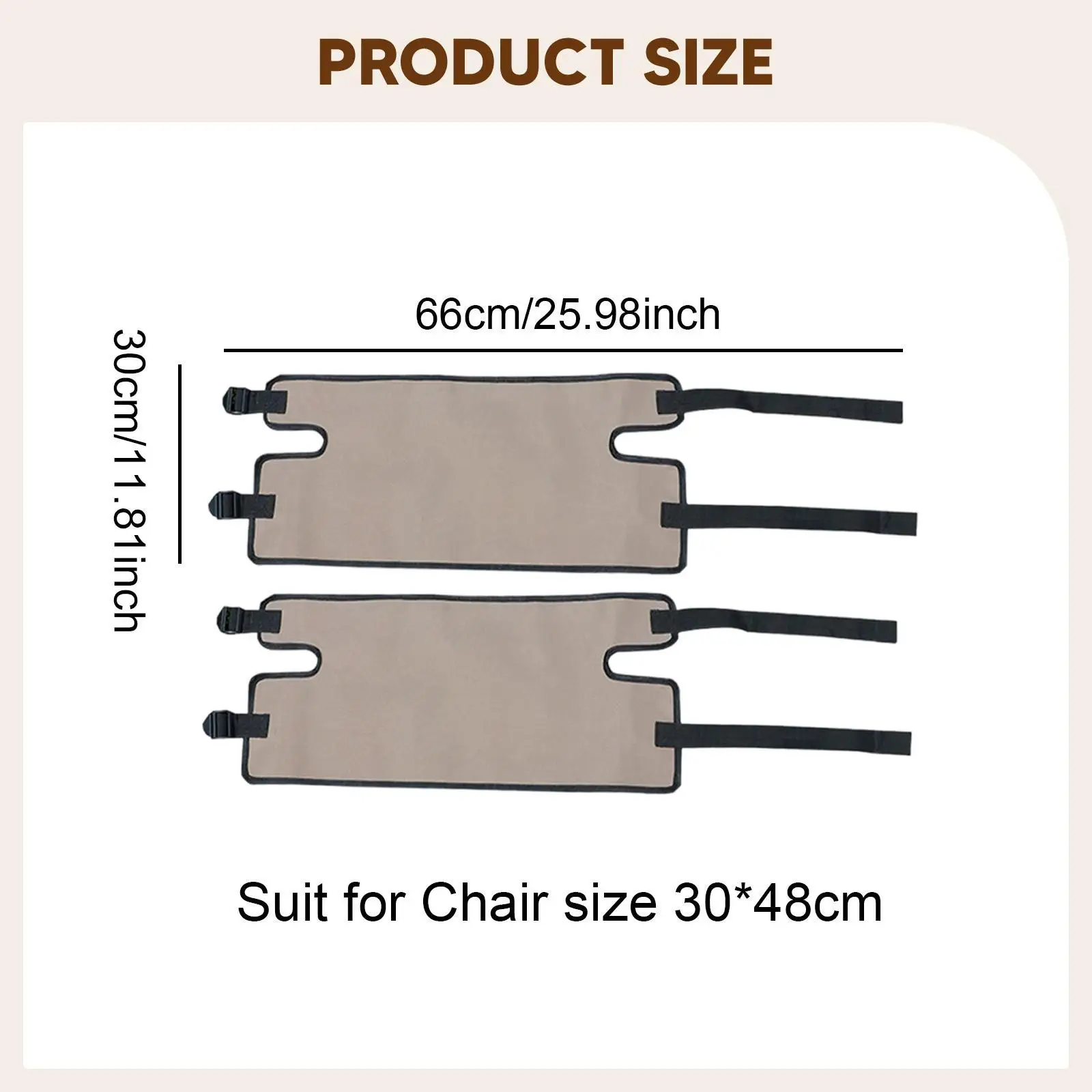 Outdoor Chair Cushion Thickened Oxford Backrest and Seat Cover Replacement for Garden Patio Chair