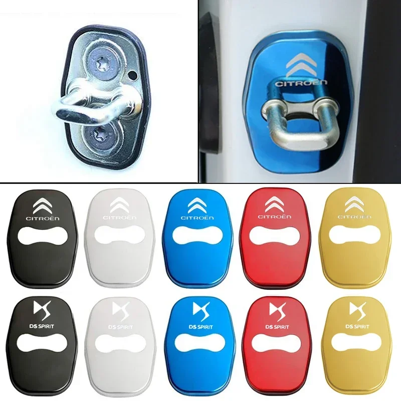 

Car Door Lock Cover Protective Sticker Case for Citroen DS C2 C1 C3 C4 C5 Berlingo Picasso Elysee Saxo Relay 3 Xsara Accessories