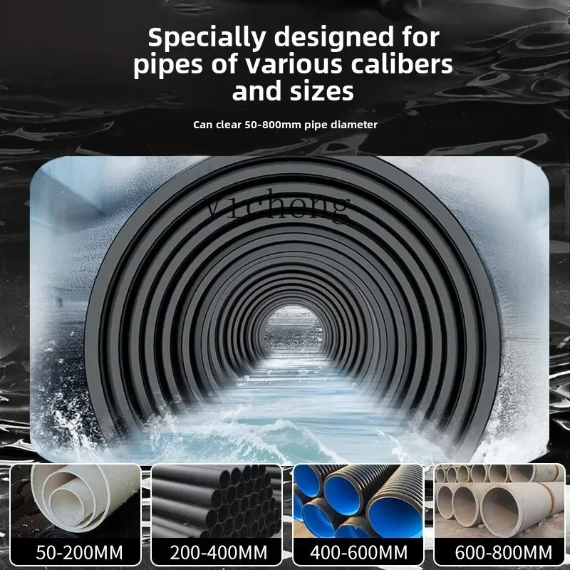 TQH Electric Sewer Rat Pipeline Dredging Machine Industrial High-Pressure Water Gun Property Cleaning Machine