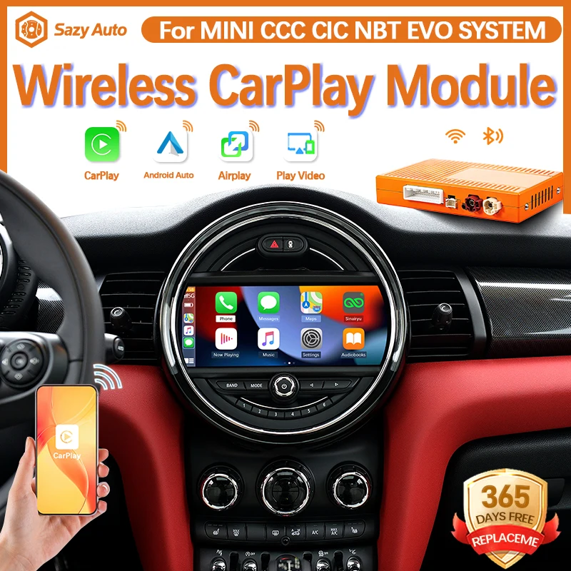 Wireless Android CarPlay Mirror For Bmw Mini CCC CIC NBT EVO R55 R56 R57 R58 R59 R60 R61 Clubman Countryman Hardtop Cooper