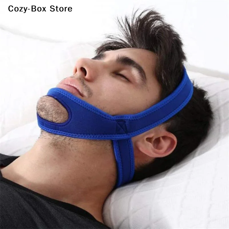 [ZY]1Pcs Anti Apnea Jaw Solution Sleep Support Apnea Belt Neoprene Anti Snore Stop Snoring Chin Strap Belt Adjustable Sleep Tool