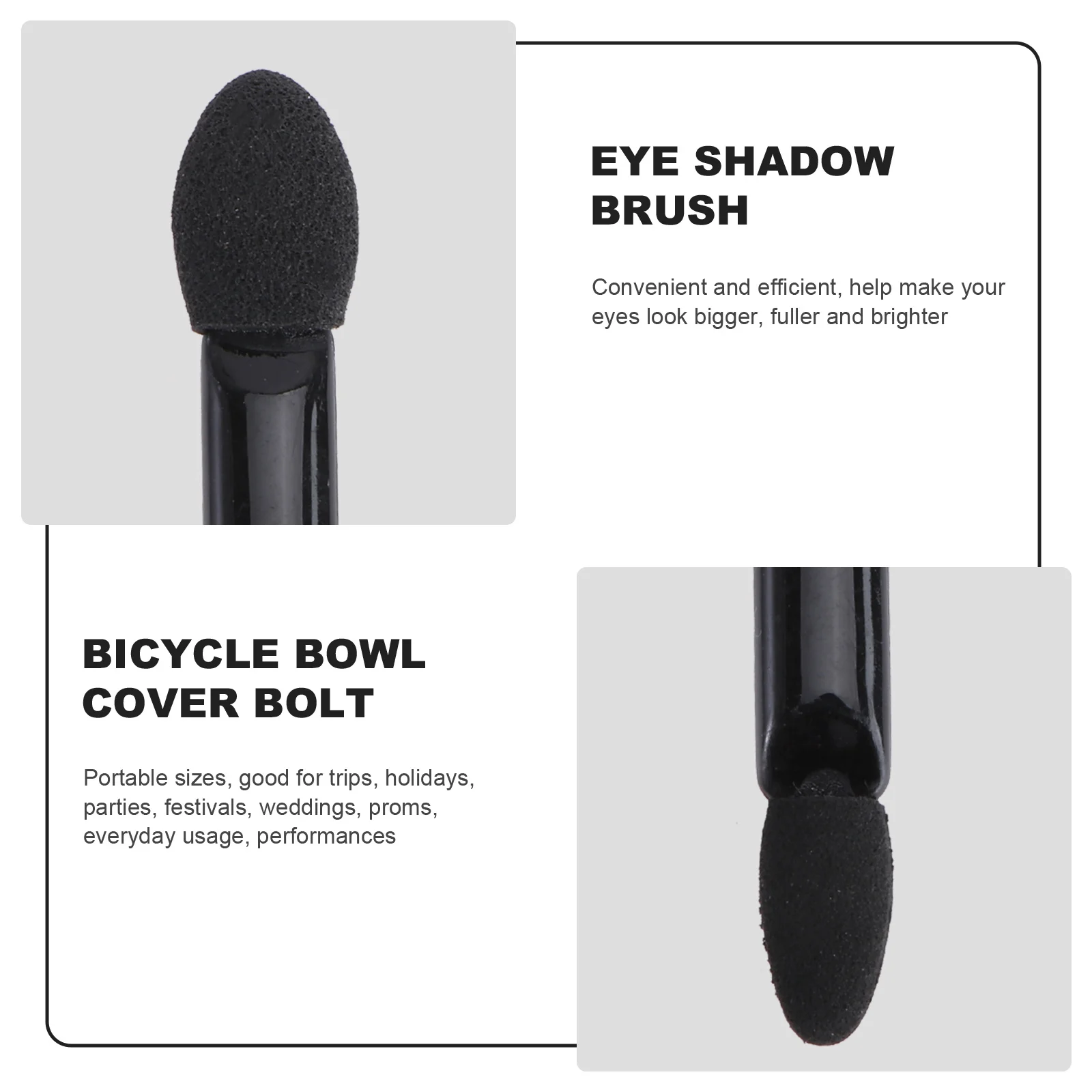 10 個のアイシャドウスポンジアプリケーター使い捨て両面ブレンドツールナチュラルからドラマチックな外観までビジネスホリデー使用に最適