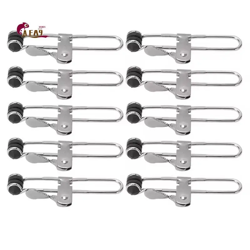 AEA9-10PCS Lever Action Grid Clamp Multifunctional Stainless Steel Tile Mounting Clips Rust Proof Tile Mounting Clips