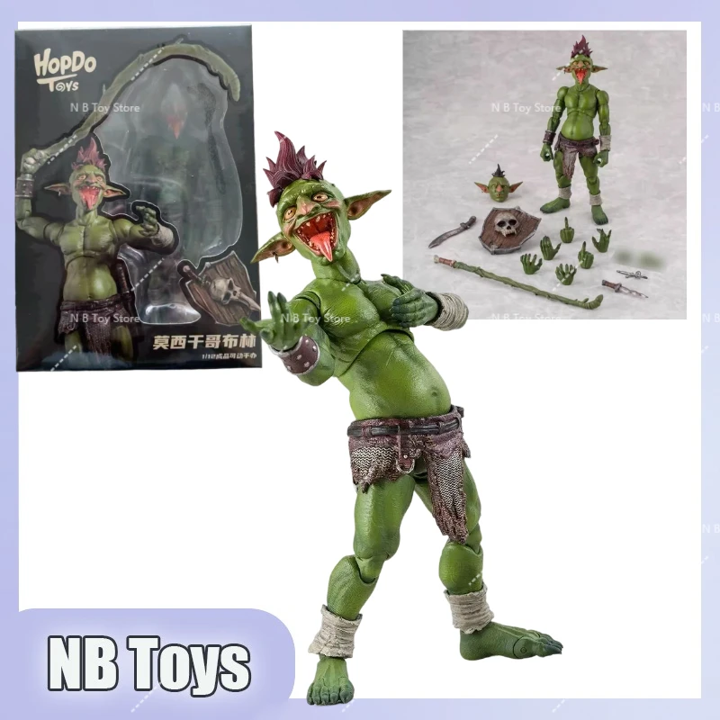 HOPDO TOYS Figura de Acción Goblin de 14cm con Peinado Mohawk, Modelo de Anime a Escala 1/12, Muñeco de Juguete Coleccionable, Regalo