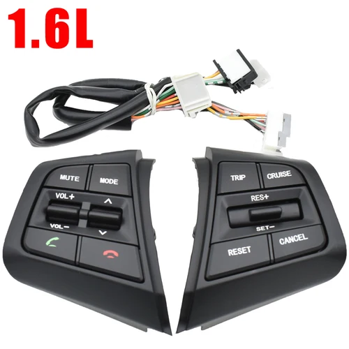 Imagen 2 del producto Para Hyundai ix25 (Creta) 1.6L 2.0L 2015-2019 botones de Control de crucero del volante del coche botón de volumen de Control remoto con Cables