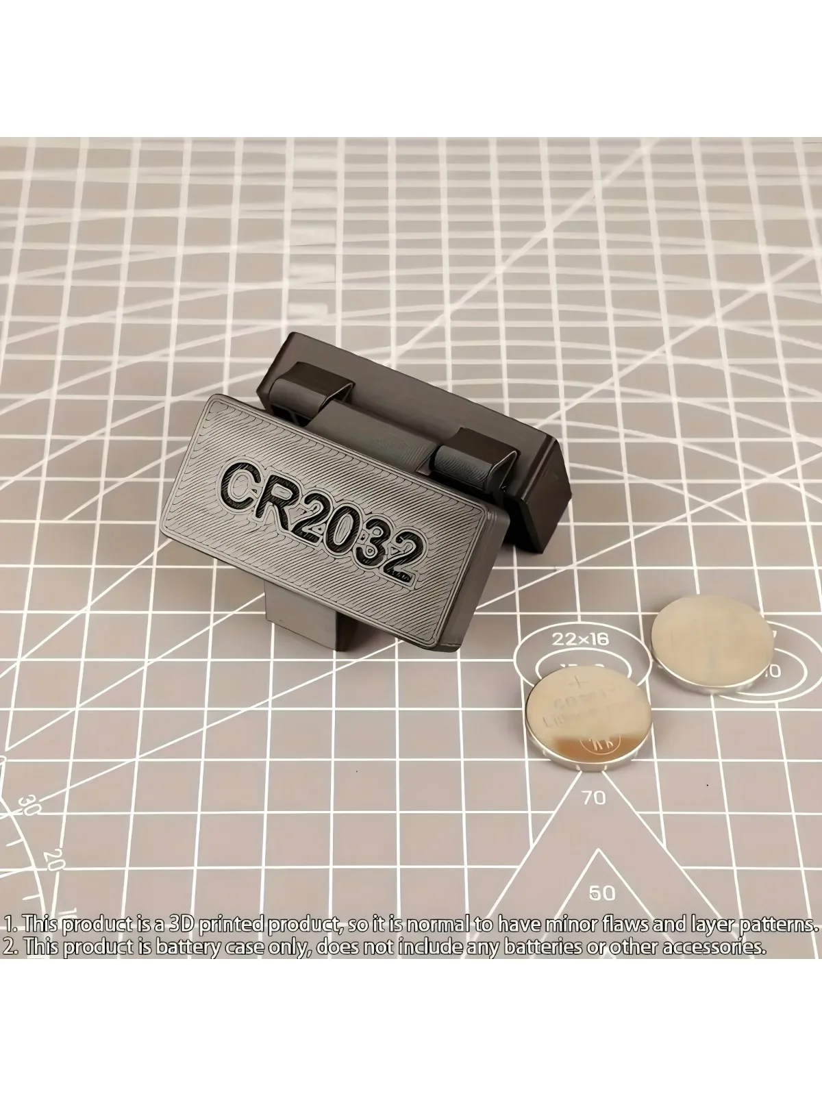 [Portable] Support de pile bouton CR2032 à 10 trous avec 10 emplacements pour tiroirs - Boîte de rangement portable pour petites batteries, empêche la perte