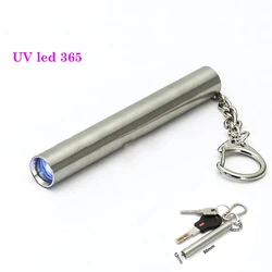 Portable mini 365nm ultraviolet torch jewellery appraisal detection pen violet anti-counterfeiting tester jewellery tools