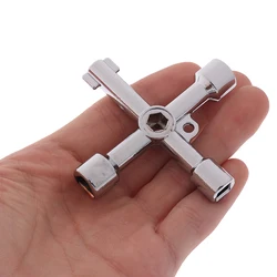 High Quality 4 Way Utility Key For Electric Water Gas Meter Box Cupboard Cabinet Opening Key