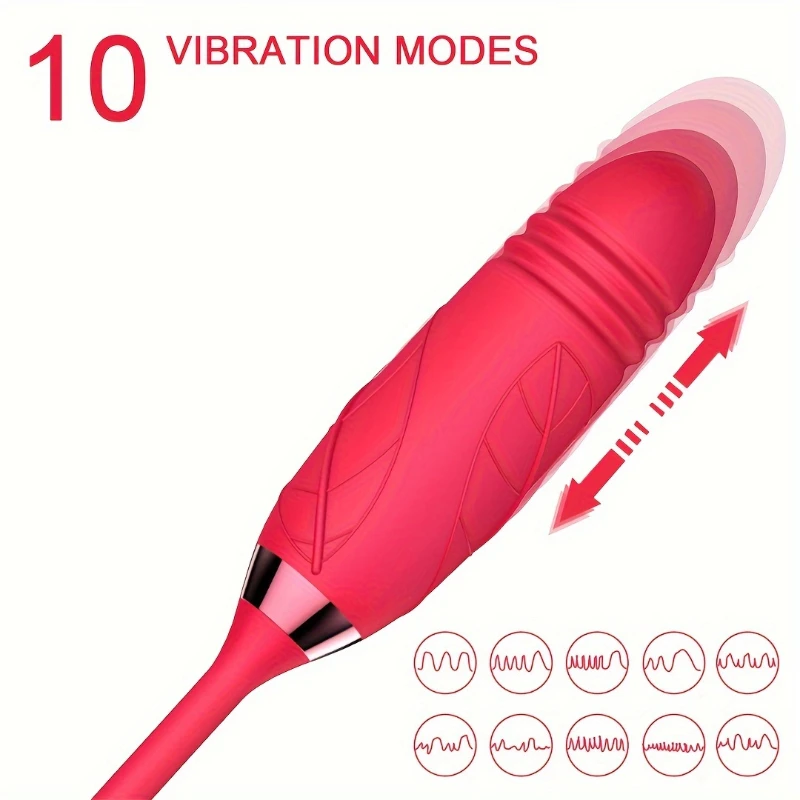 Rose Clitoris Suction Vibrator Egg for Women Stimul Nipple Vagina Sucker With Dildo Masturbators Rousing Sex Toys for Adults 18